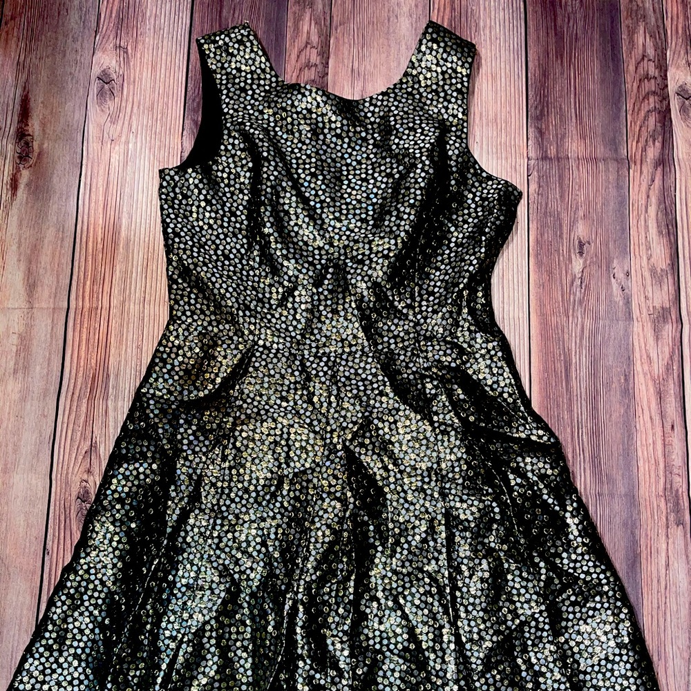 Anthropology A Line shimmery dress